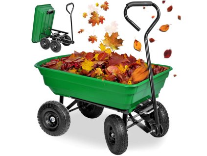 4209wozek transportowy garten zielony 300kg 75l ogrodowy 18