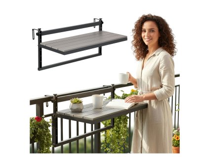 Stolik balkonowy wiszacy AGATTI BIS STONEWOOD