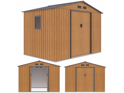 Zahradní domek HUDSON 277x191 cm Oak Grey 7