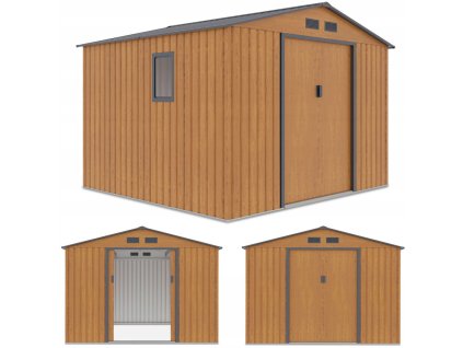 Zahradní domek HUDSON 277x255cm Oak Grey 7