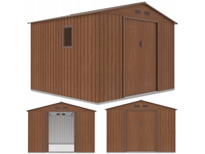 Zahradní domek HUDSON 277x255cm Walnut 6