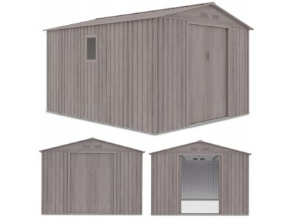 Zahradní domek HUDSON 277x319cm Light wood 7