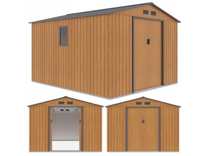 Zahradní domek HUDSON 277x319cm Oak Grey 7