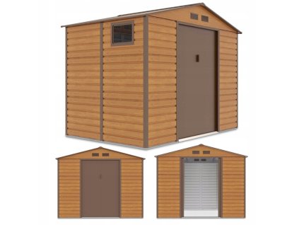 Zahradní domek na nářadí MONTREAL 277x195cm Oak Brown 7