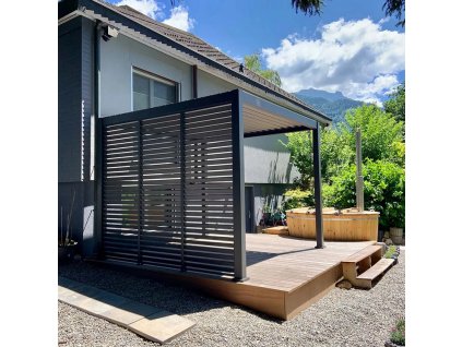 Panelová žaluzie pro pergoly PREMIUM 3 m, antracit 3