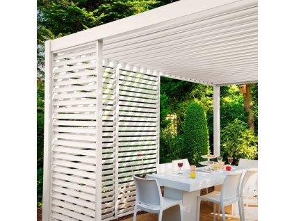 Panelová žaluzie pro pergoly PREMIUM 3 m, white 3