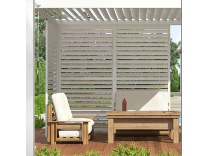 Nastavitelný žaluziový panel pro pergoly PREMIUM 4 m, white 2
