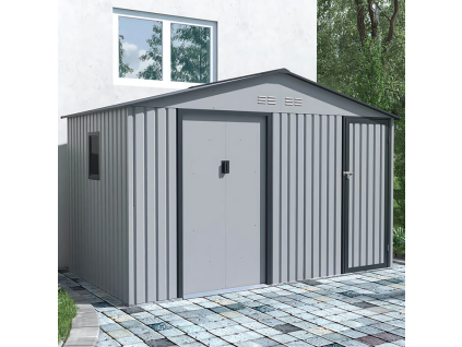 Zahradní domek FALCON 340x194 cm Light Grey 4