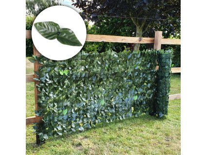Umělý živý plot z břečťanu, 300x100 cm, stínící a maskovací