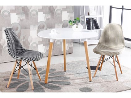 Moderní kulatý stolek 80 cm do obývacího pokoje, kuchyně, jídelny