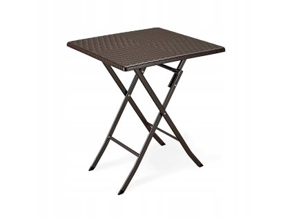 Skládací balkonový, zahradní ratanový stolek 62 cm