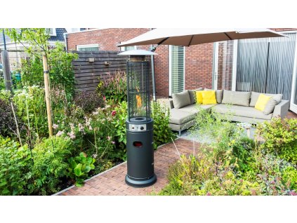 Plynový ohřívač, deštník 13 kW pro terasu, zahradu, terasu, redukce, kryt hadice