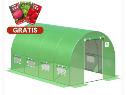 Zahradní fóliovník 4x2,5x2m 10m2 zelená 7
