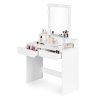 Kosmetický stolek se zrcadlem a LED osvětlením 3 barvy, nastavení jasu