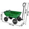 4209wozek transportowy garten zielony 300kg 75l ogrodowy 12