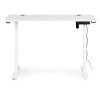 Elektricky výškově nastavitelný stůl 120 x 60 cm, 72–117 cm bílá