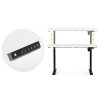 Elektrický stůl s nastavitelnou výškou 140 x 70 cm, nastavení výšky 76–121 cm bílá/černá