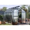 Zahradní skleník z polykarbonátu Slide In 183 x 361 cm, černý 10