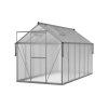 Zahradní skleník z polykarbonátu Slide In 183 x 361 cm, šedá 6