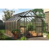 Zahradní polykarbonátový skleník Slide In 244x429cm černá 8
