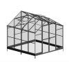 Zahradní polykarbonátový skleník PREMIUM Solid PC 278x278cm Black