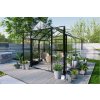 Zahradní polykarbonátový skleník PREMIUM Solid PC 278x278cm Black 11
