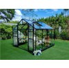 Zahradní polykarbonátový skleník PREMIUM Solid PC 278x278cm Black 7
