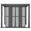 Posuvné dveře z polykarbonátu pro pergoly PREMIUM 3 m antracit 6