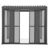 Posuvné dveře z polykarbonátu pro pergoly PREMIUM 4 m antracit 3