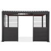 Nastavitelný žaluziový panel pro pergoly PREMIUM 4 m, antracit 2
