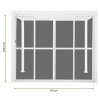 Posuvné dveře z polykarbonátu pro pergoly PREMIUM 4 m white 3