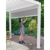 Roleta spouštěcí na pergolu Premium 4 m, white