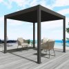 Pergola terasová ELEGANCE 3x3 Antracit 1