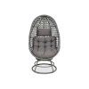 Otočné křeslo z technoratanu HOLIDAY Grey 7