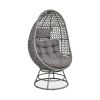 Otočné křeslo z technoratanu HOLIDAY Grey 9