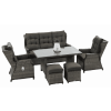 Zahradní nábytek z technoratanu BALTIMORE DINING, melange 18