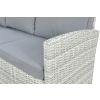 Sada z technoratanu BORNEO White Grey 2