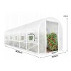 Zahradní fóliovník 5x3x2m 15 m² 2 vchody UV 4 + semínka a provázek Zdarma! Bílá 1