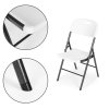 Cateringový set stůl 4 židle skládací nábytek HDPE bílý