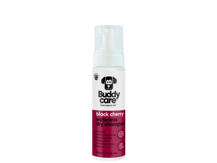 BuddyCare Dog Dry Shampoo Black Cherry 200ml Foam F 120mm