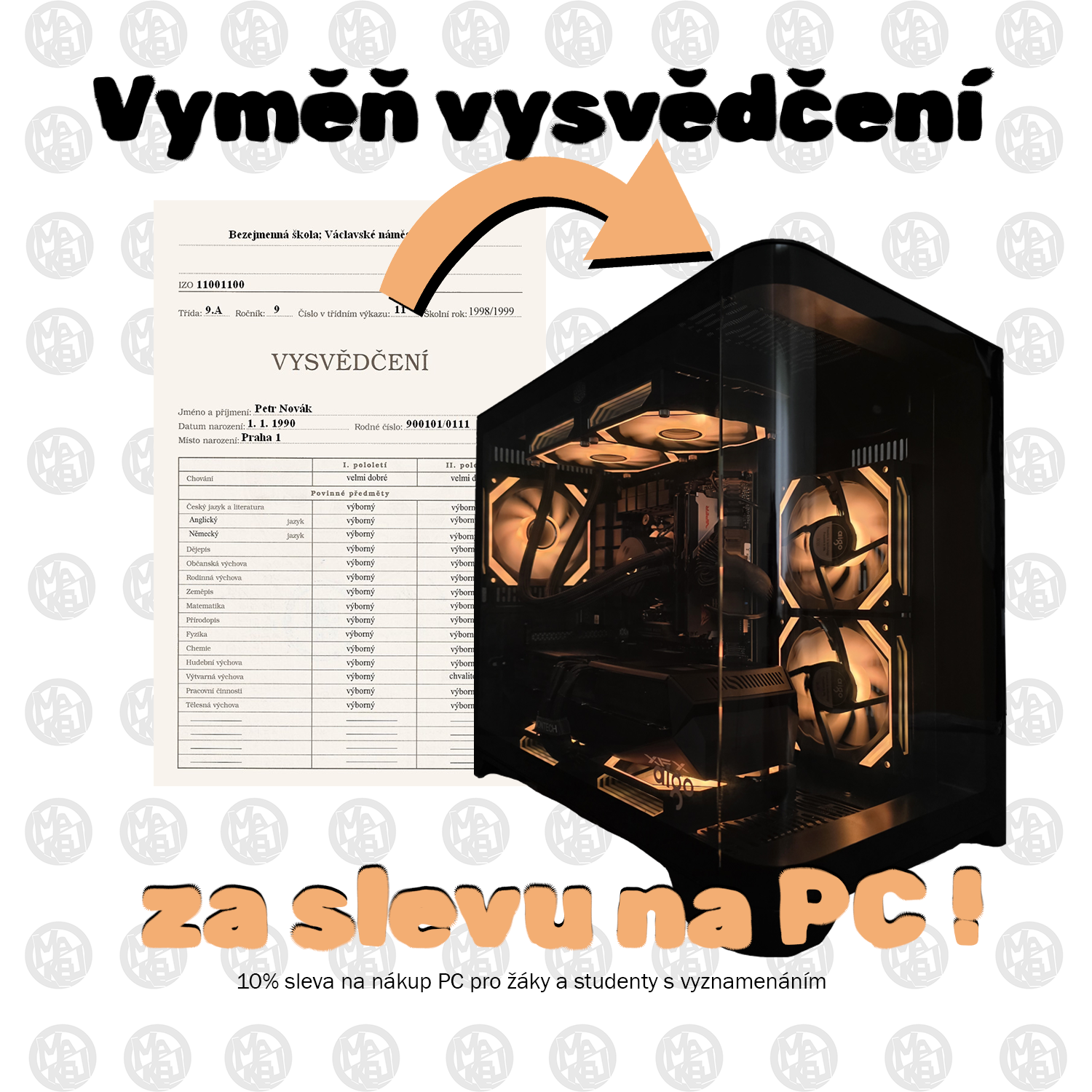 Sleva za vysvědčení!