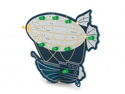 Výuková pájecí sada, zeppelin, retro design