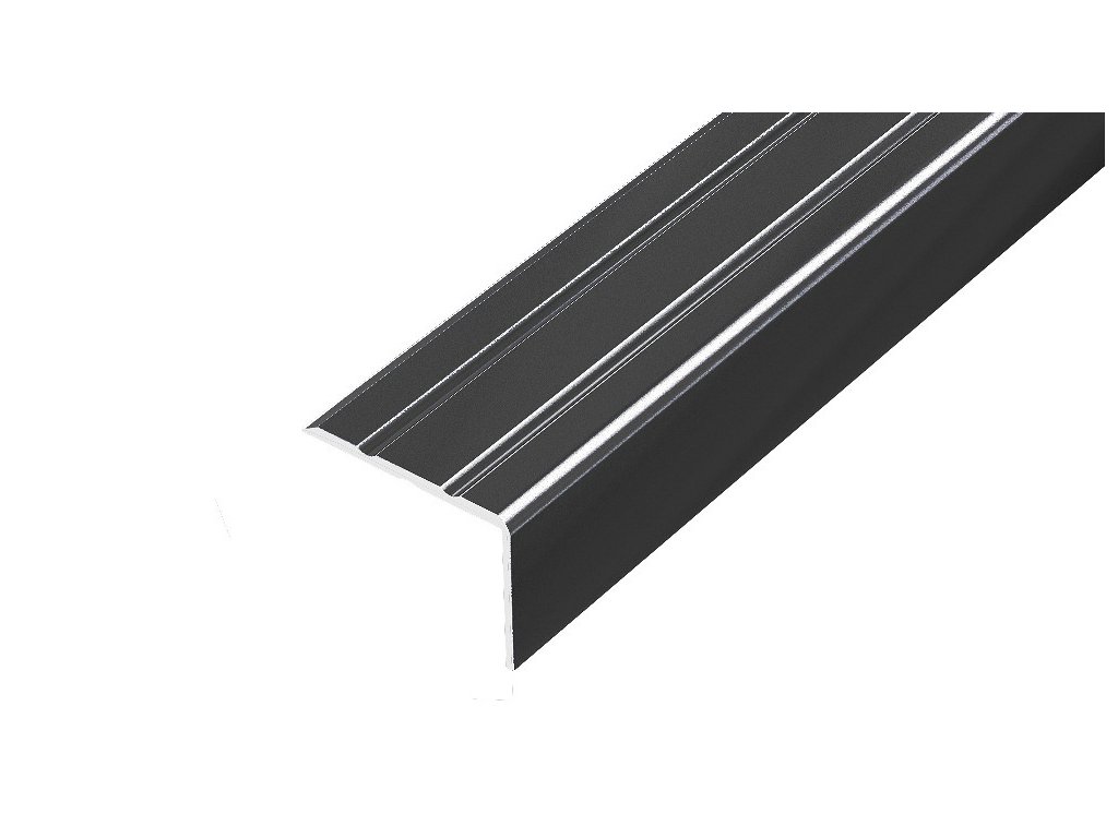 ap5 schodova lista samolepici hlinik lakovany cerna 20 mm 0 9 m