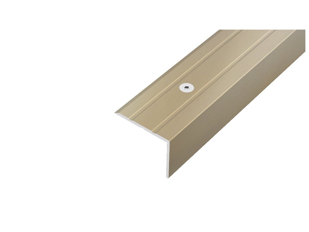 ap8 schodova lista vrtana hlinik elox champagne 20 mm 25 mm 2 7 m