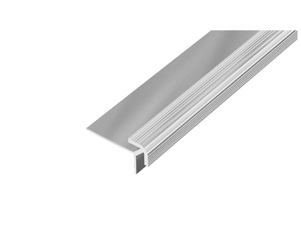 ap46 1 schodova lista lino hlinik elox stribro protiskluz 2 7 m pro tl 2 5 mm