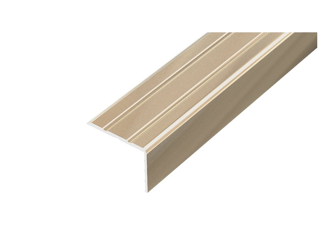 ap5 schodova lista samolepici hlinik elox champagne 20 mm 2 7 m