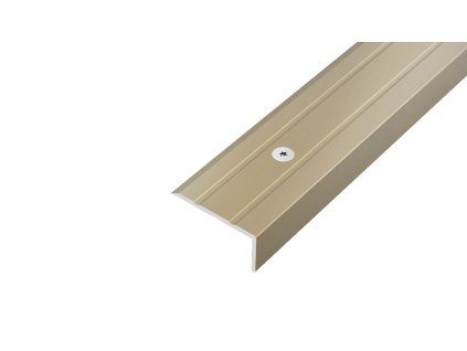 ap8 schodova lista vrtana hlinik elox champagne 10 mm 25 mm 0 9 m