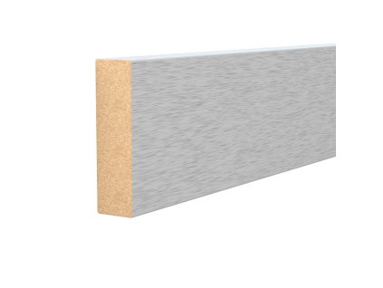 ap35 1 soklova lista typ 124 mdf folie brousene stribro 40 mm 12 mm 2 7 m