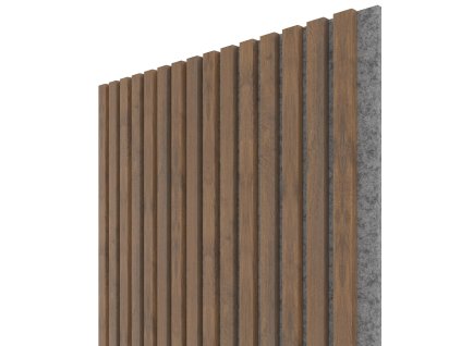 akusticky panel dub livingstone tabakovy mdf 2750x604x21 mm
