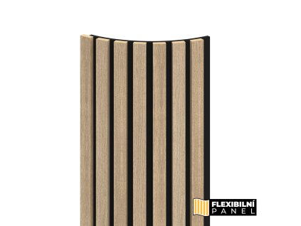 flexibilni obkladovy panel dub butterscotch mdf 2750x285x17 mm